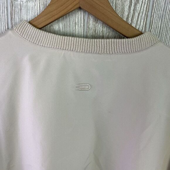 Vintage Dockers Golf Men's Size XXL 2XL Tan Black Pullover Jacket Windbreaker - Picture 10 of 10